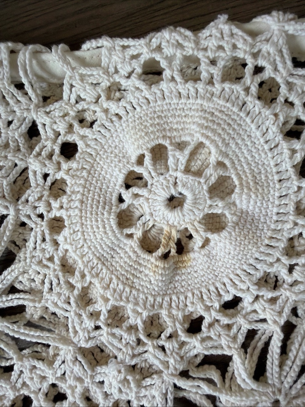 Custom Made Crochet Cover-Up Dress and Adora Tank Set in Cream Size L - Picture 10 of 10